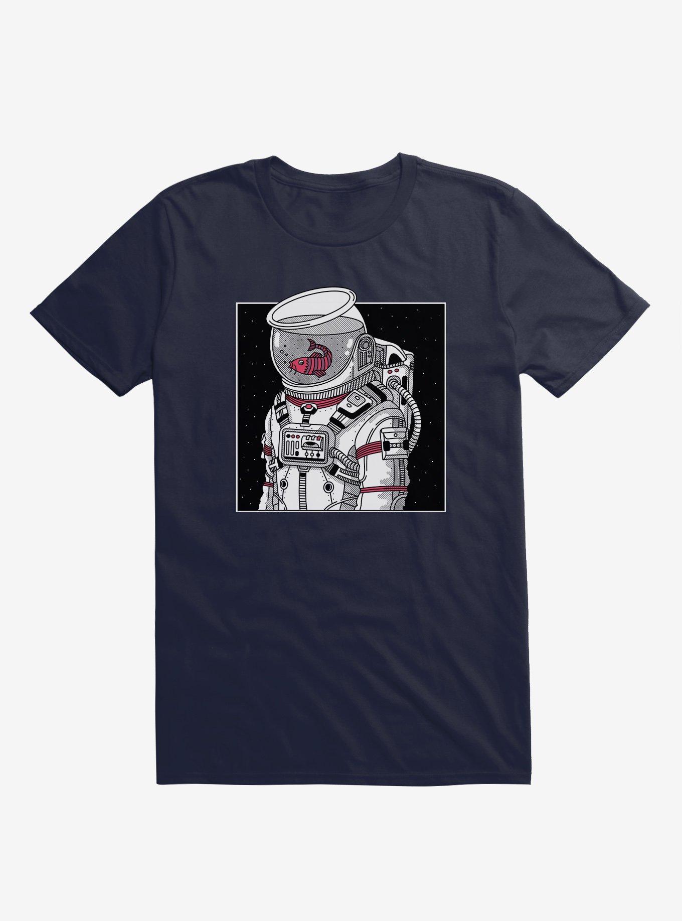 Star Fish Astronaut Navy Blue T-Shirt, , hi-res