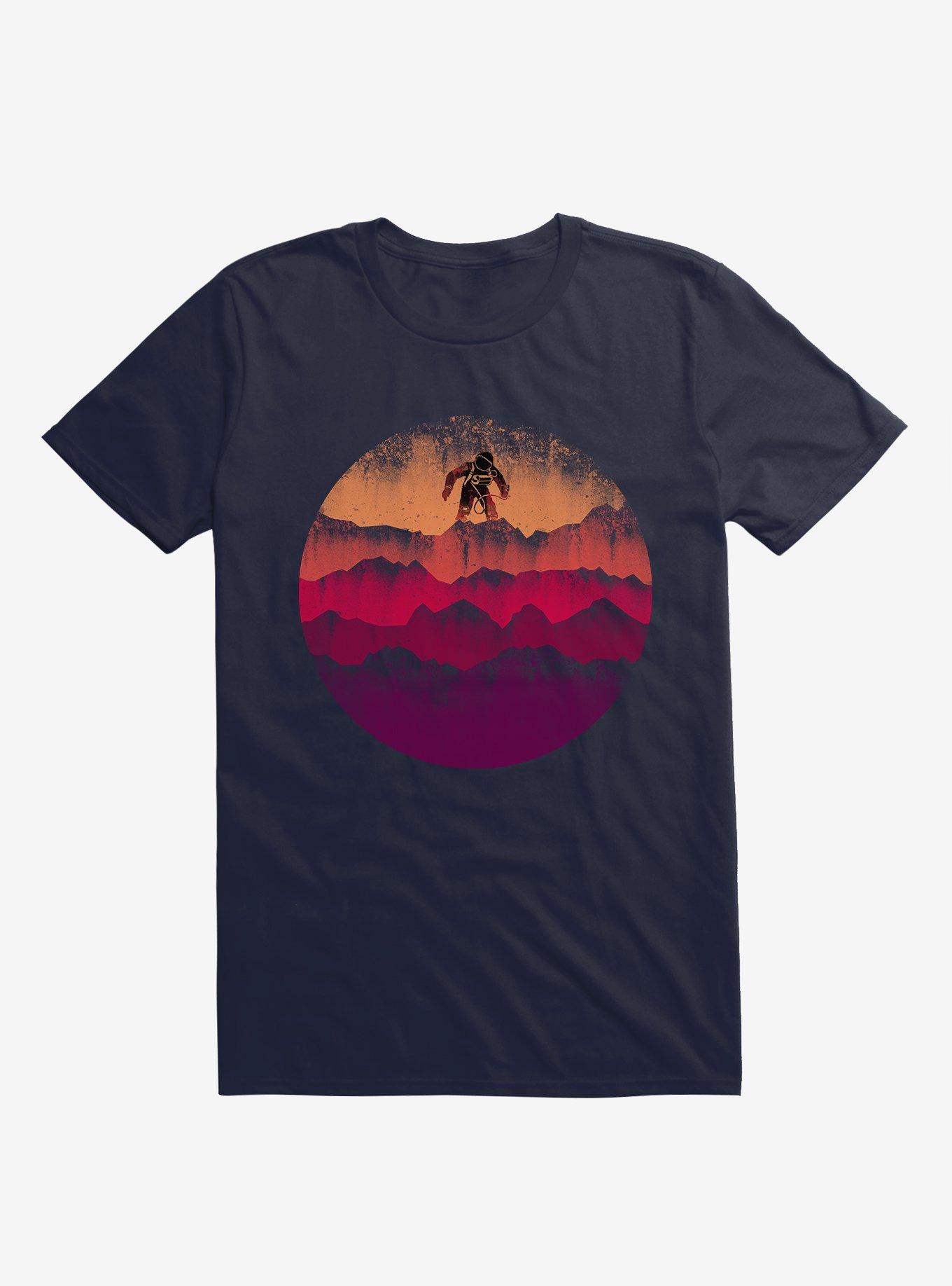 A Scene From Mars Astronaut Navy Blue T-Shirt, , hi-res