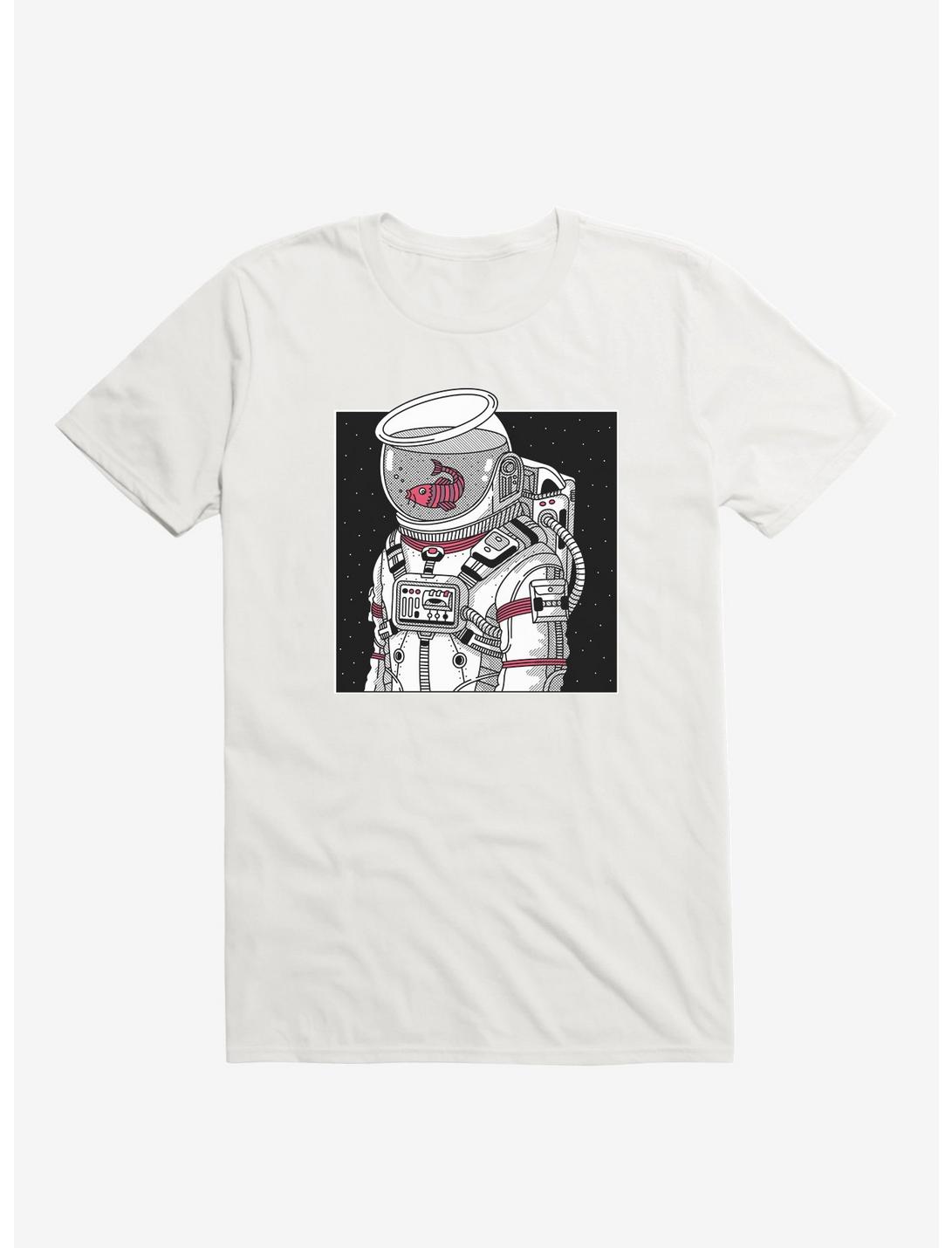 Star Fish Astronaut White T-Shirt, WHITE, hi-res