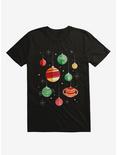 Joy Of The Universe Planet Ornaments Black T-Shirt, BLACK, hi-res