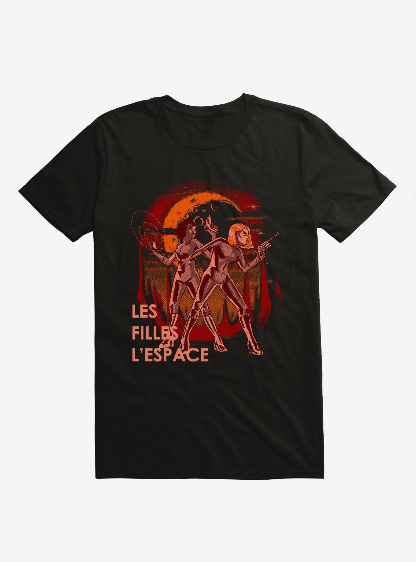 Les Filles L'Espace Space Black T-Shirt