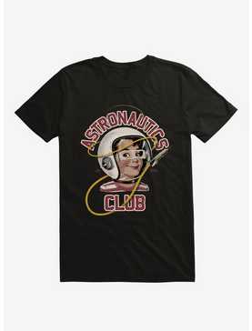 Astro Club Retro Astronaut Black T-Shirt, , hi-res