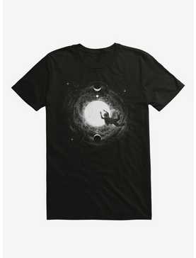 Light Burst Moon And Stars Black T-Shirt, , hi-res