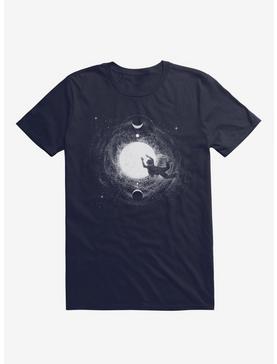 Light Burst Moon And Stars Navy Blue T-Shirt, , hi-res