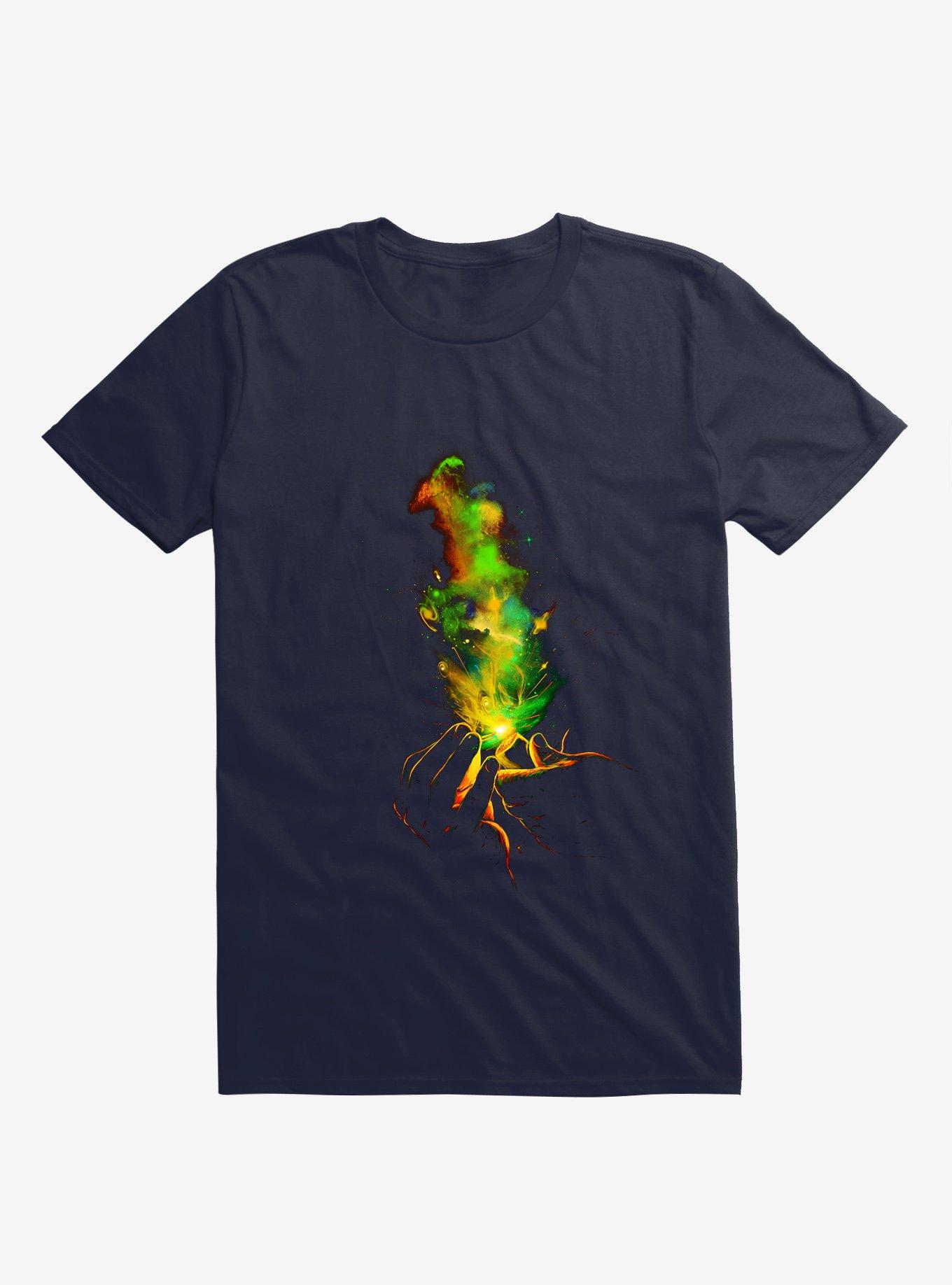 Light It Up Hands Navy Blue T-Shirt, , hi-res