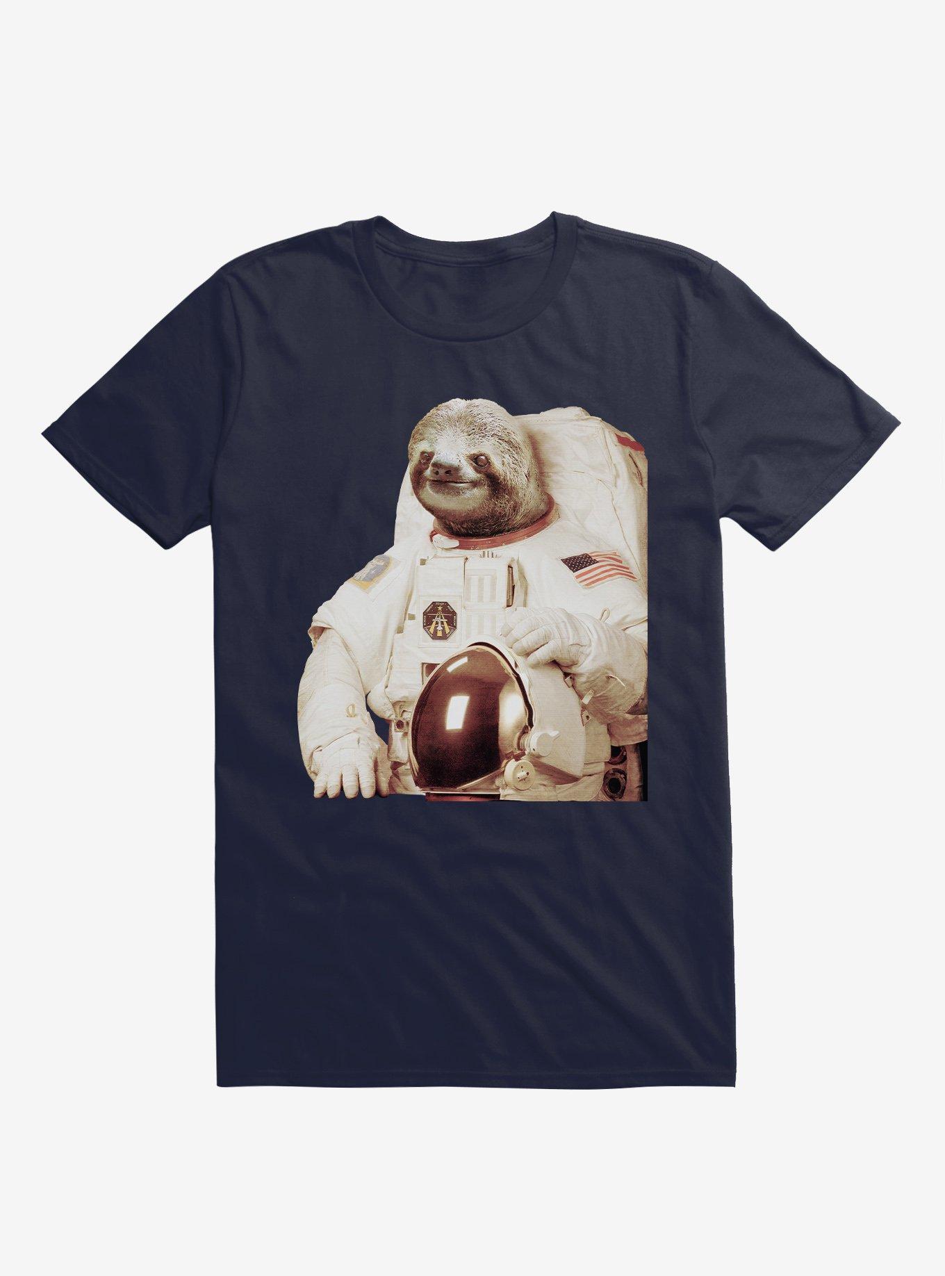 Astronaut Sloth Navy Blue TShirt BLUE Hot Topic