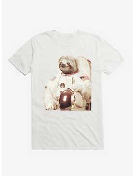Astronaut Sloth White T-Shirt, , hi-res