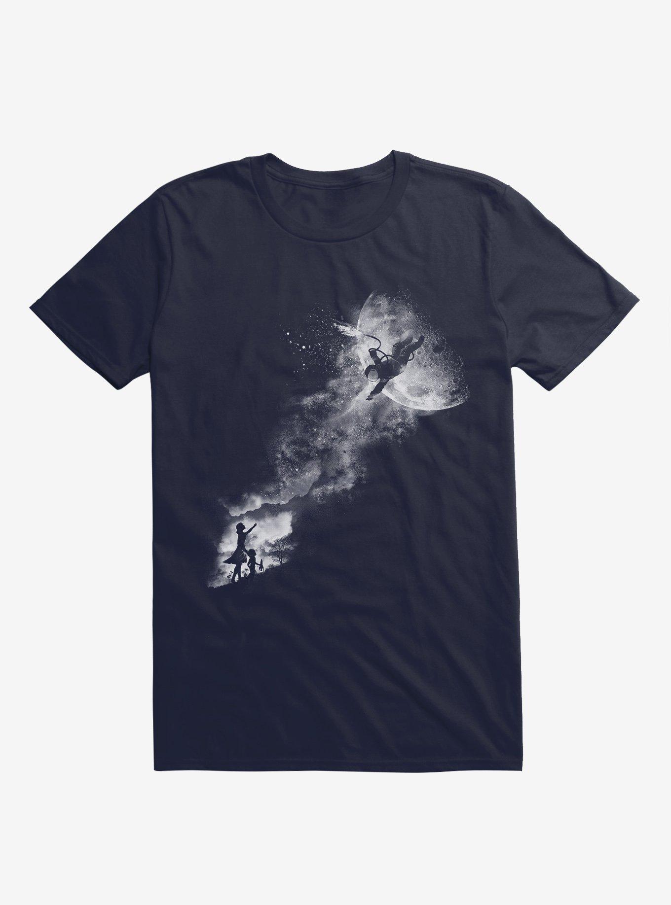 Tell My Wife I Love Her Very Much Astronaut Navy Blue T-Shirt, , hi-res