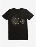 Make A Smile Astronaut Moon Black T-Shirt, BLACK, hi-res