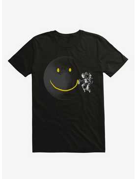 Make A Smile Astronaut Moon Black T-Shirt, , hi-res