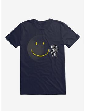 Make A Smile Astronaut Moon Navy Blue T-Shirt, , hi-res