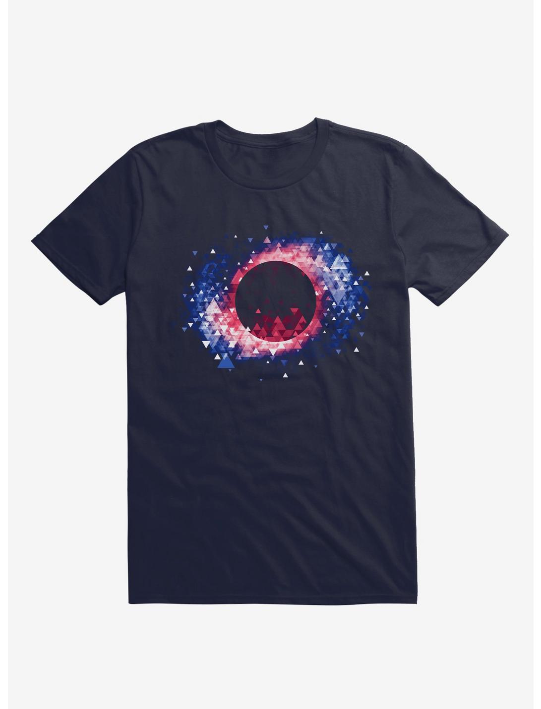 Black Hole Space Navy Blue T-Shirt, NAVY, hi-res