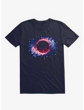 Black Hole Space Navy Blue T-Shirt, , hi-res
