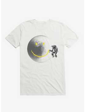 Make A Smile Astronaut Moon White T-Shirt, , hi-res
