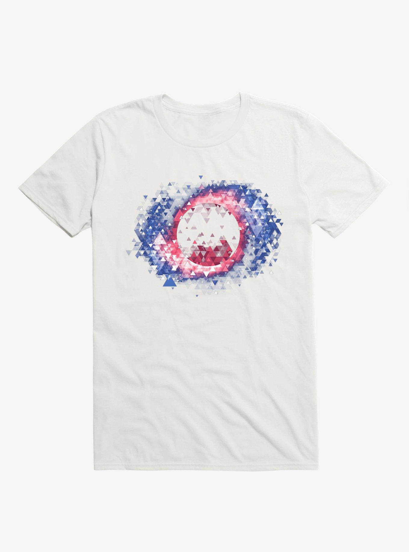 Black Hole Space White T-Shirt