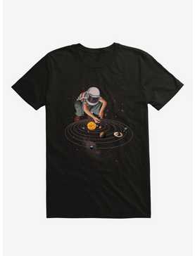 Marble Planet Astronaut Galaxy Black T-Shirt, , hi-res