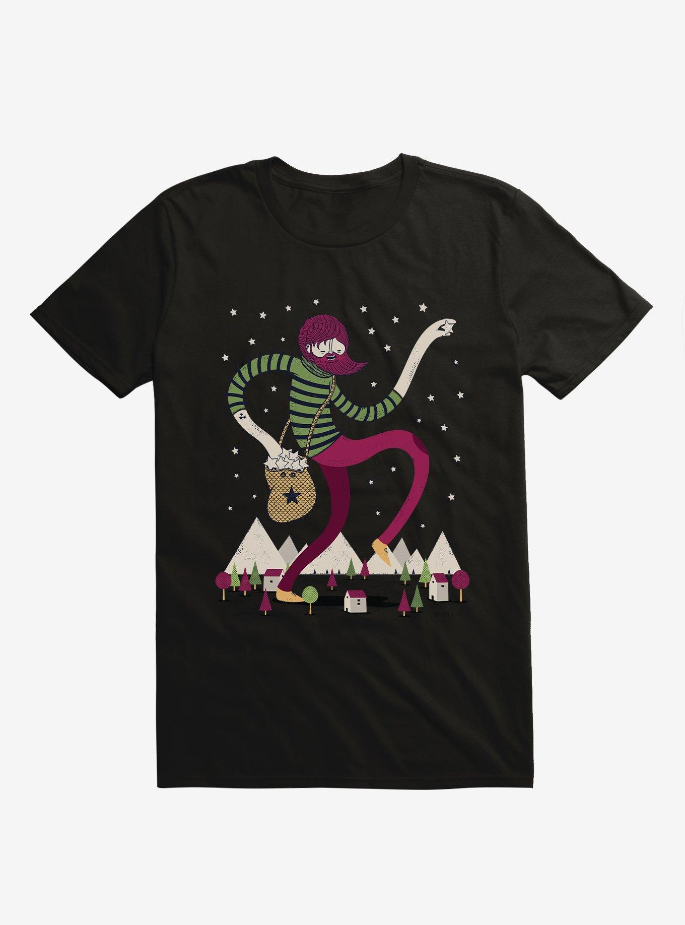 The Night Sky Maker Star Black T-Shirt, , hi-res