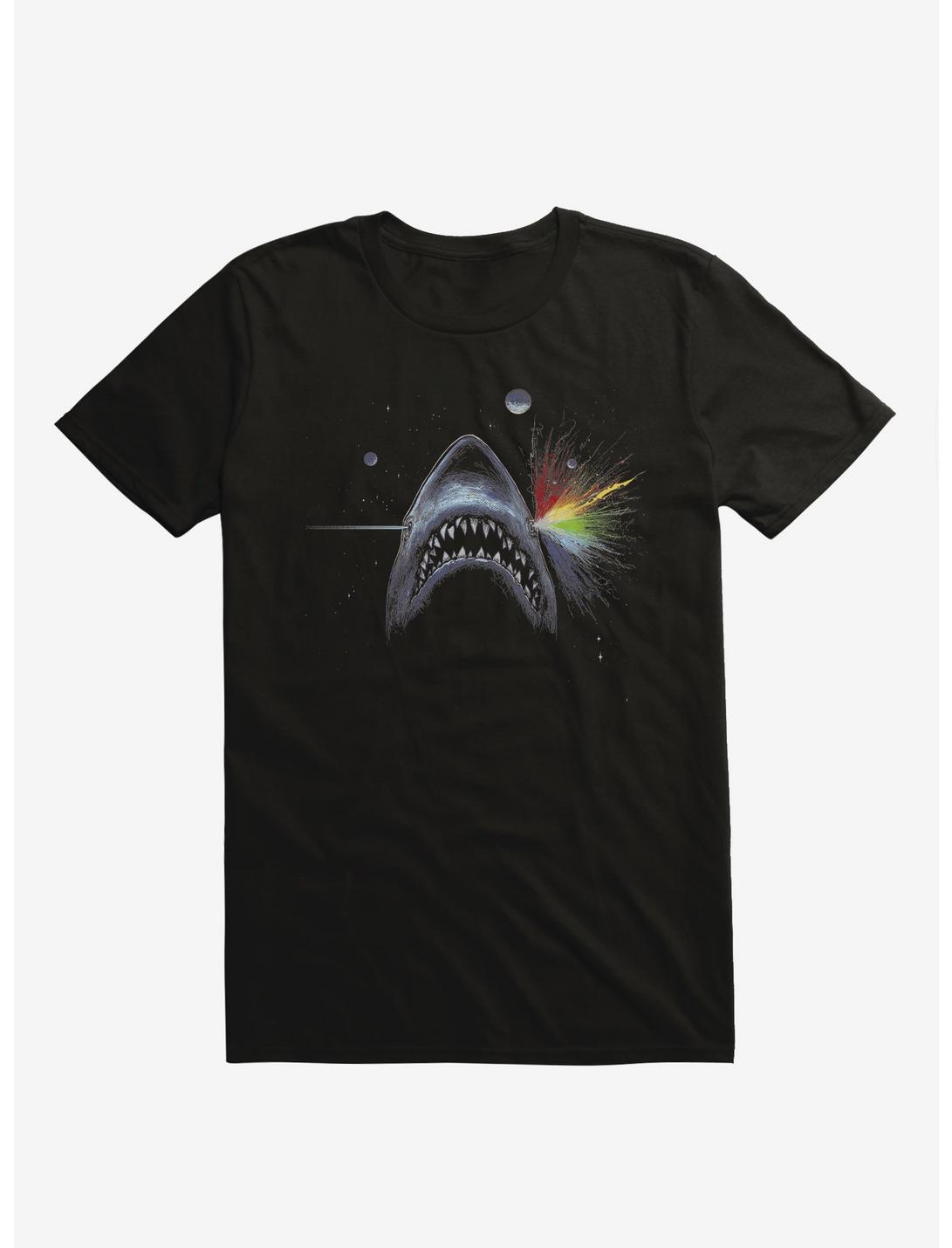 Dark Jaw Of The Moon Shark Prism Black T-Shirt, BLACK, hi-res