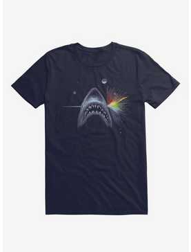 Dark Jaw Of The Moon Shark Prism Navy Blue T-Shirt, , hi-res