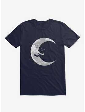 Moon Hug Navy Blue T-Shirt, , hi-res