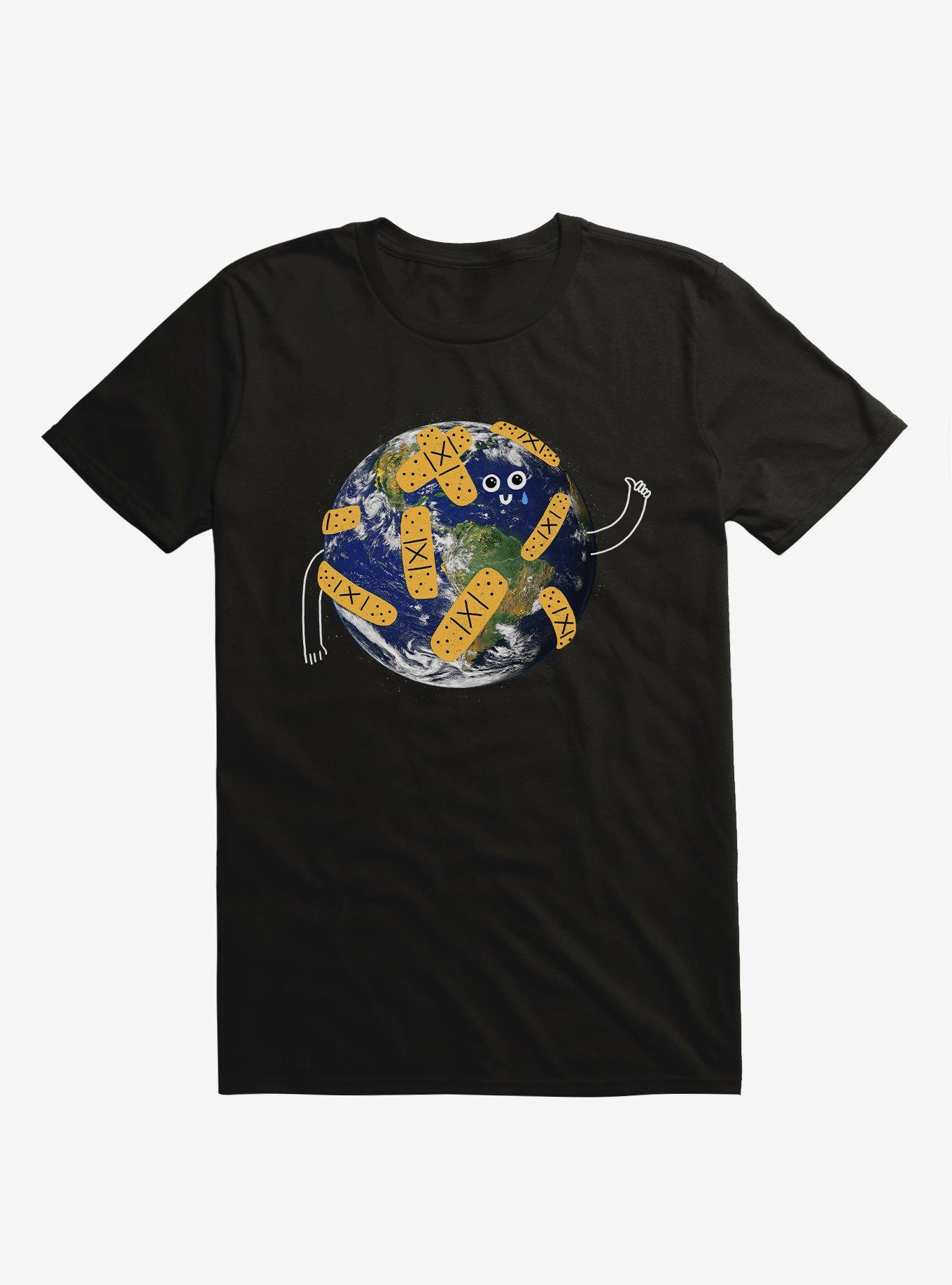 Feel Better Earth Black T-Shirt, BLACK, hi-res