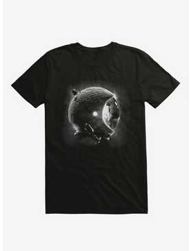 Moons Helmet Astronaut Black T-Shirt, , hi-res
