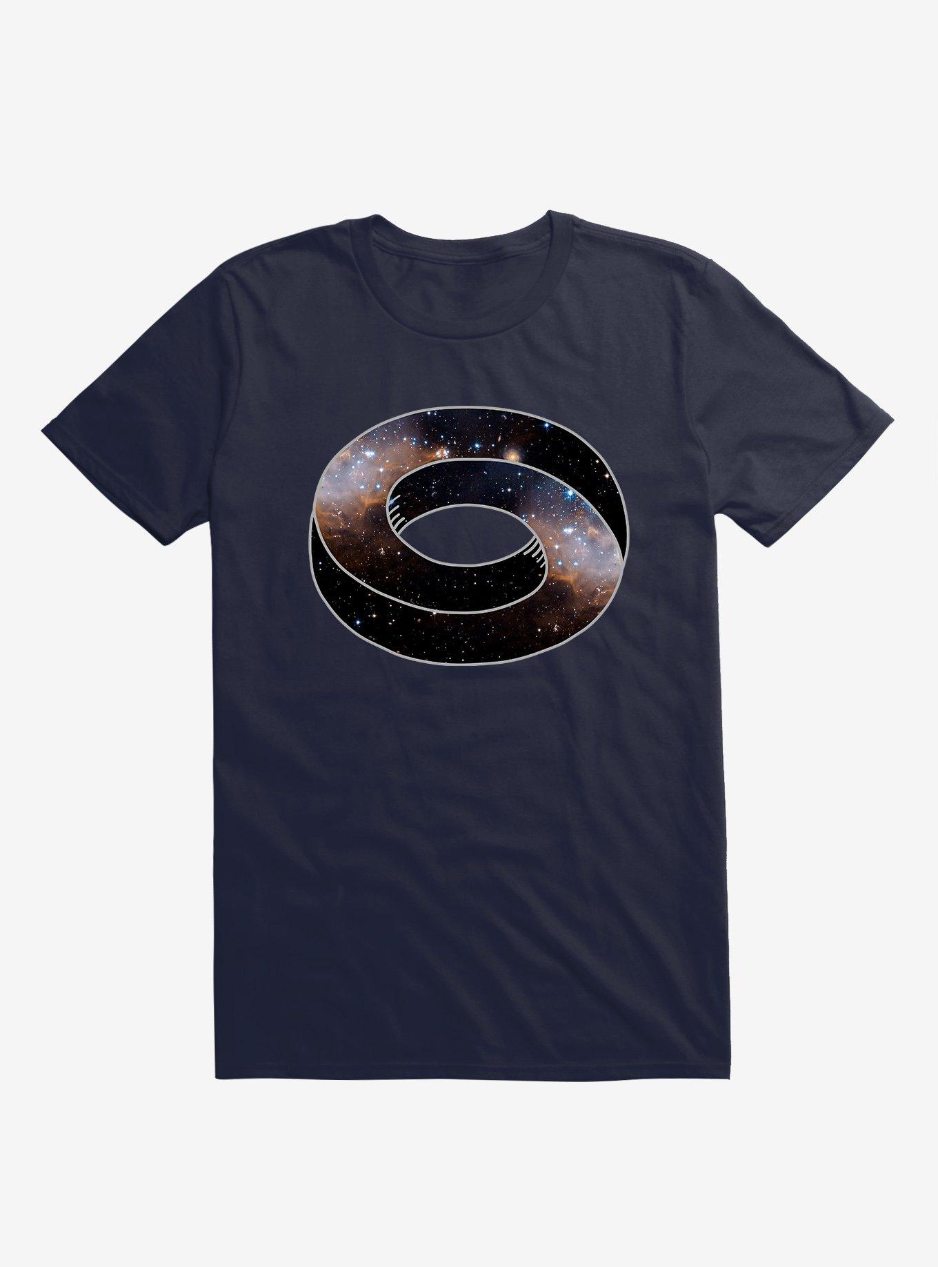 The Universe Cycle Galaxy Navy Blue T-Shirt, NAVY, hi-res