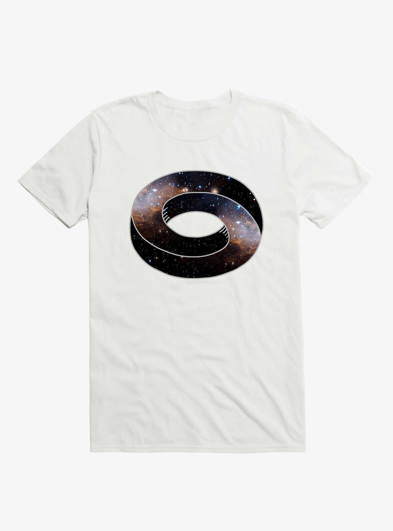 The Universe Cycle Galaxy White T-Shirt, , hi-res