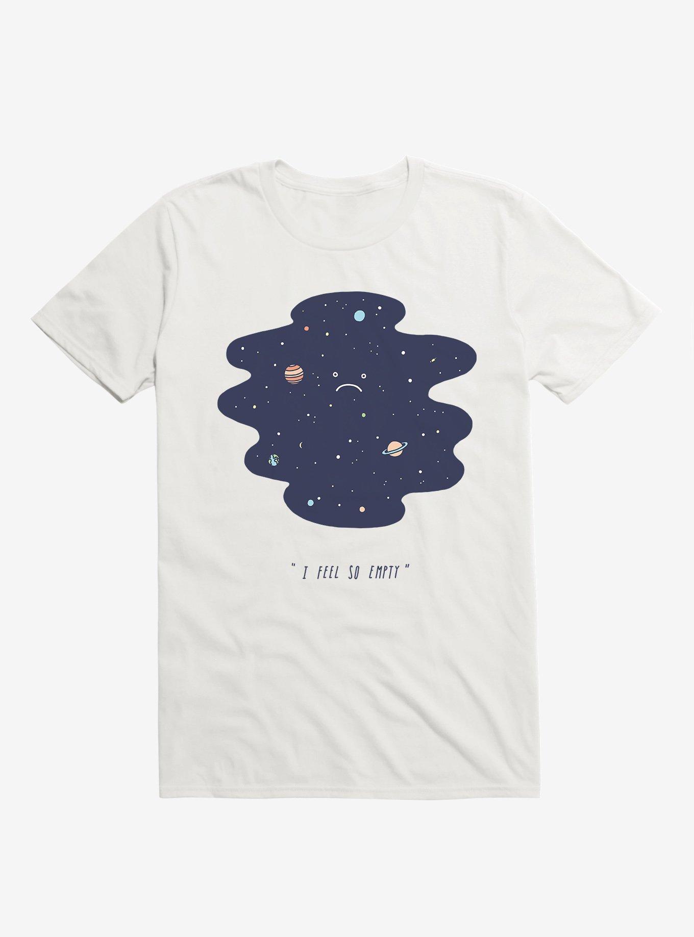 Negative Space Stars And Planets White T-Shirt, WHITE, hi-res