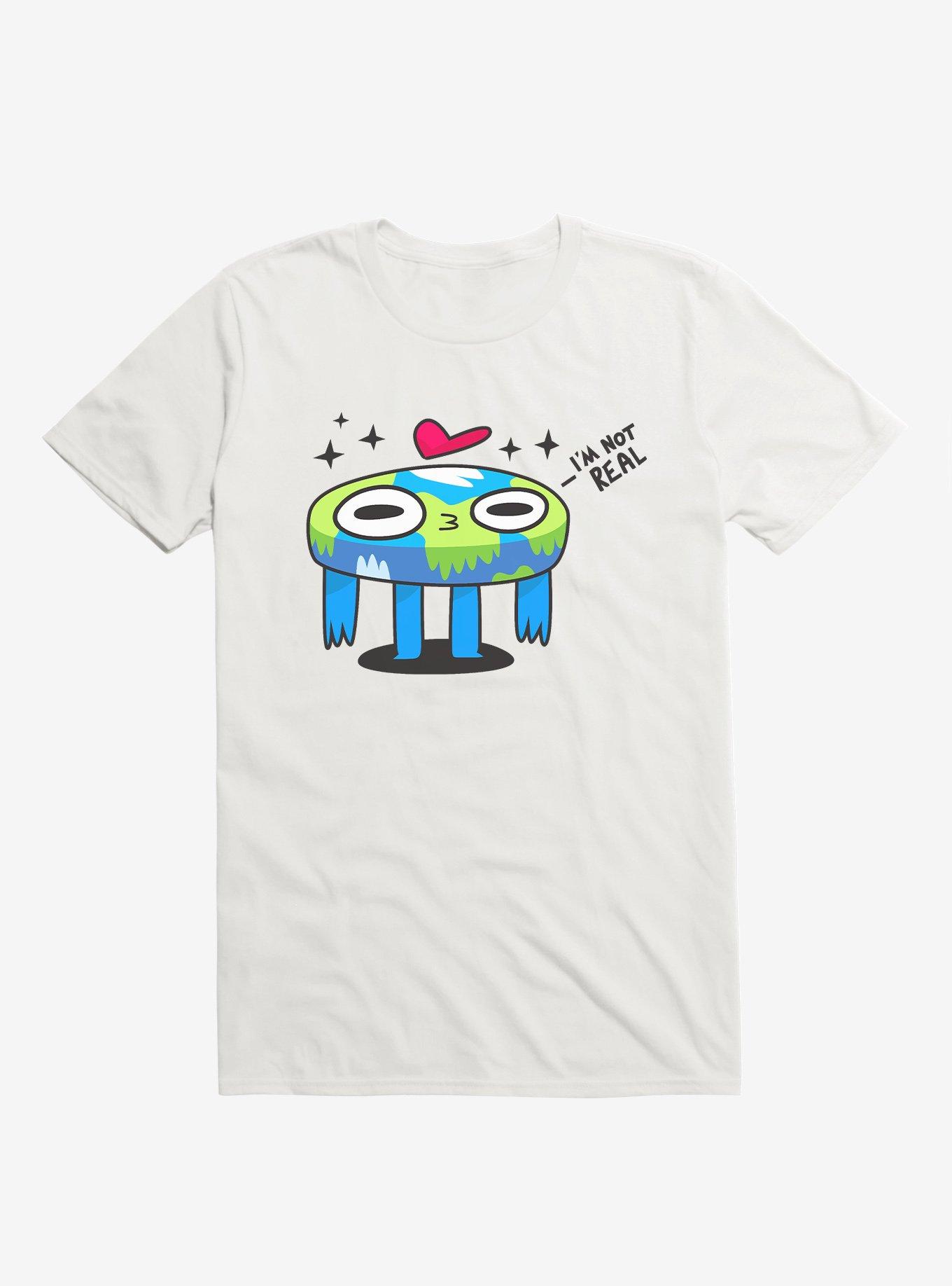Flat Derp Earth White T-Shirt, , hi-res
