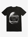 Never Date An Astronaut Space Black T-Shirt, BLACK, hi-res