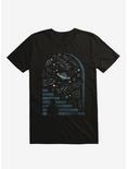 Open Space Stars And Planets Black T-Shirt, BLACK, hi-res