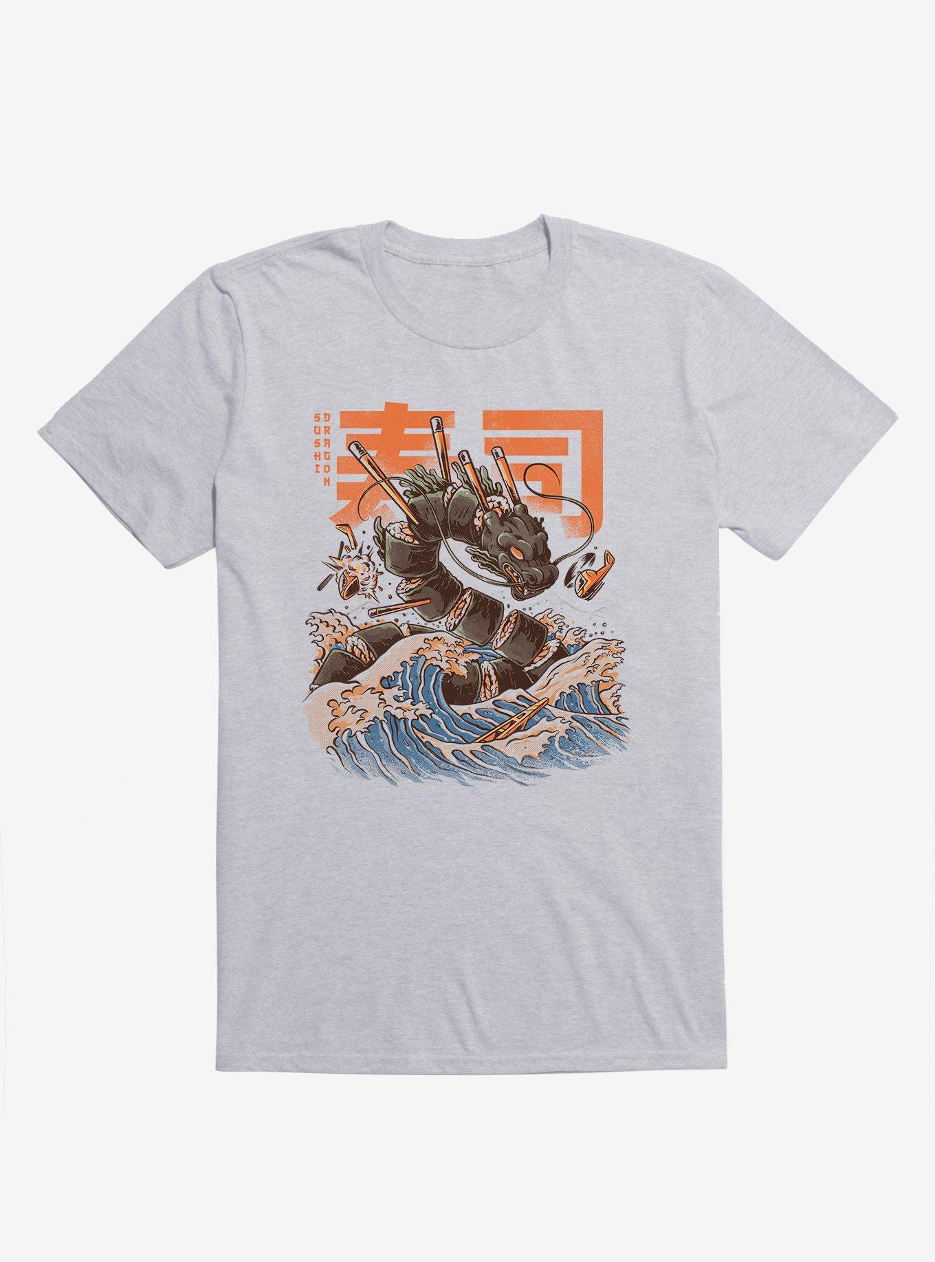 Great Sushi Dragon Sport Grey T-Shirt, SPORT GRAY, hi-res