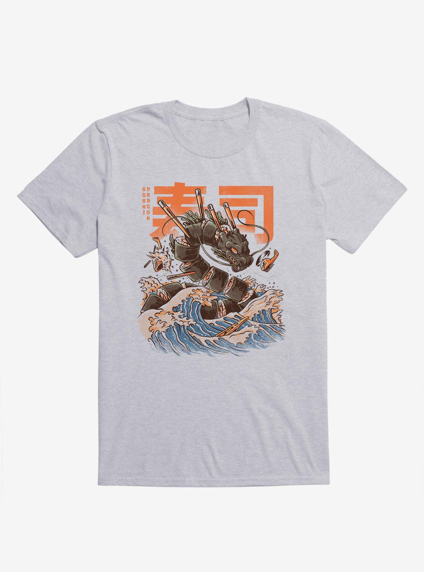 Great Sushi Dragon Sport Grey T-Shirt, , hi-res