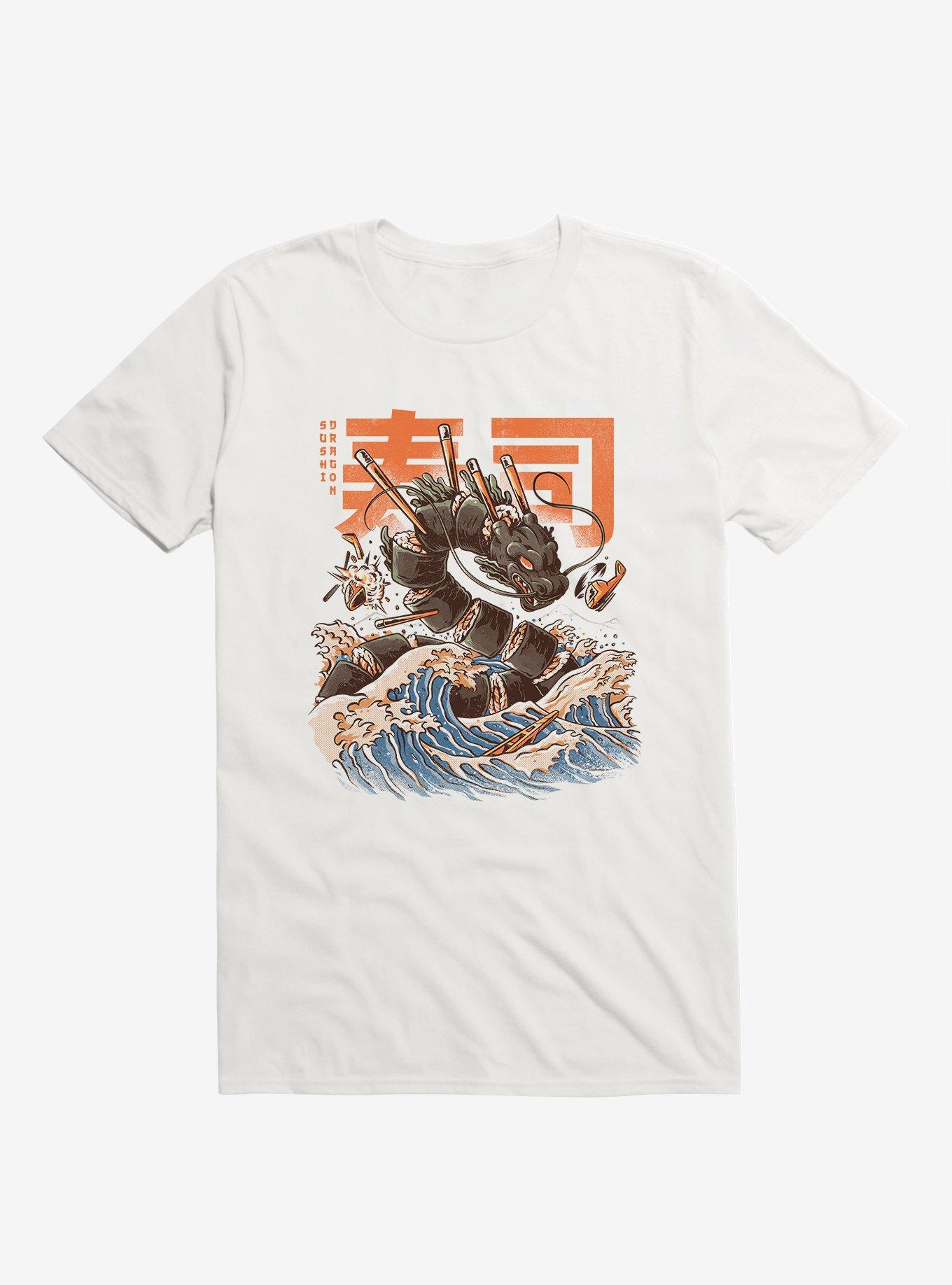 Great Sushi Dragon White T-Shirt - WHITE | Hot Topic