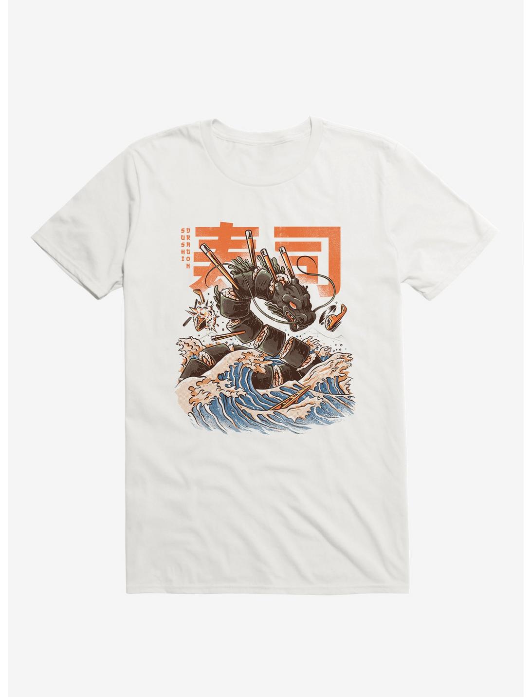 Great Sushi Dragon White T-Shirt, WHITE, hi-res