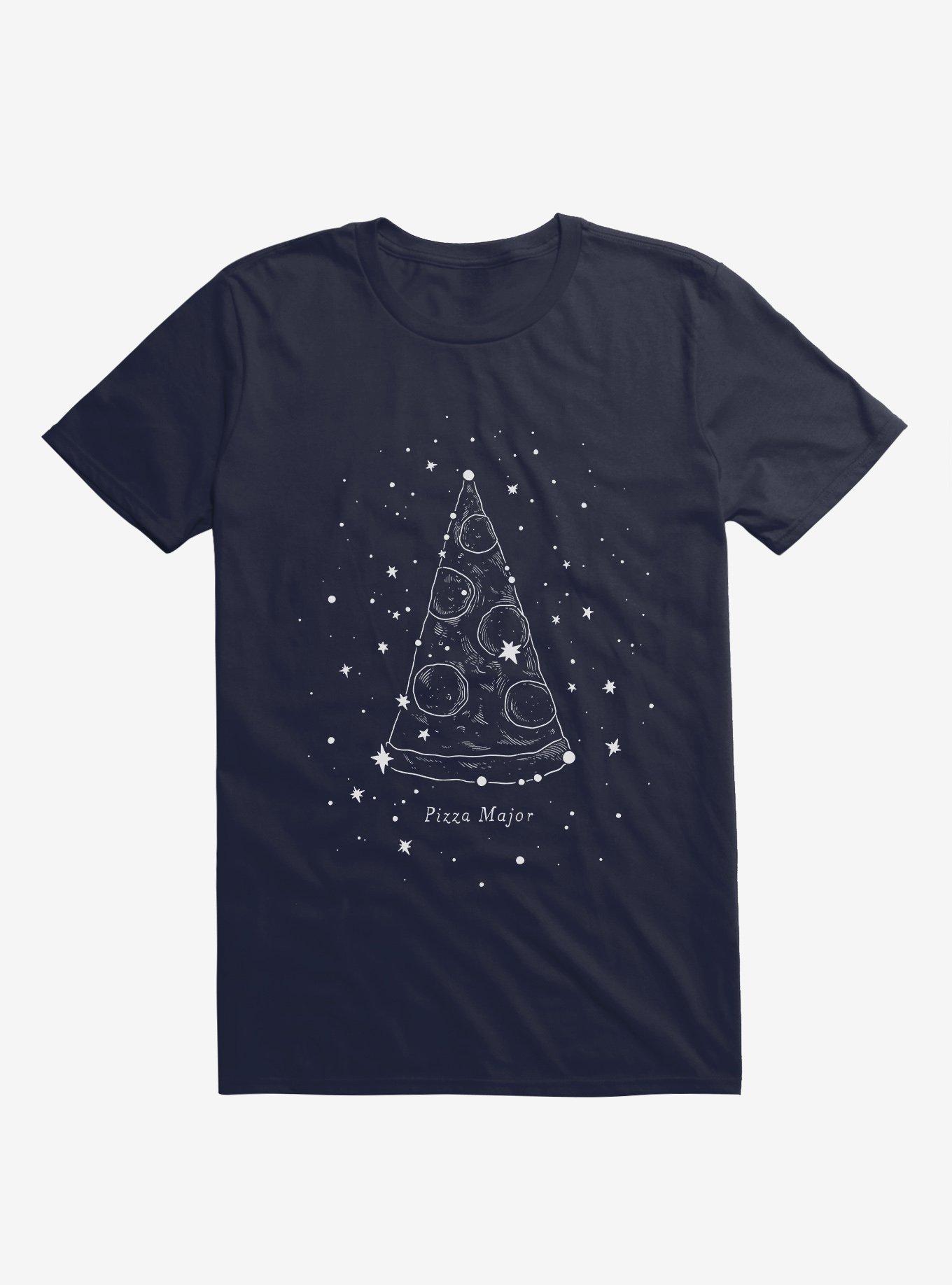 Pizza Major Stars Navy Blue T-Shirt, , hi-res