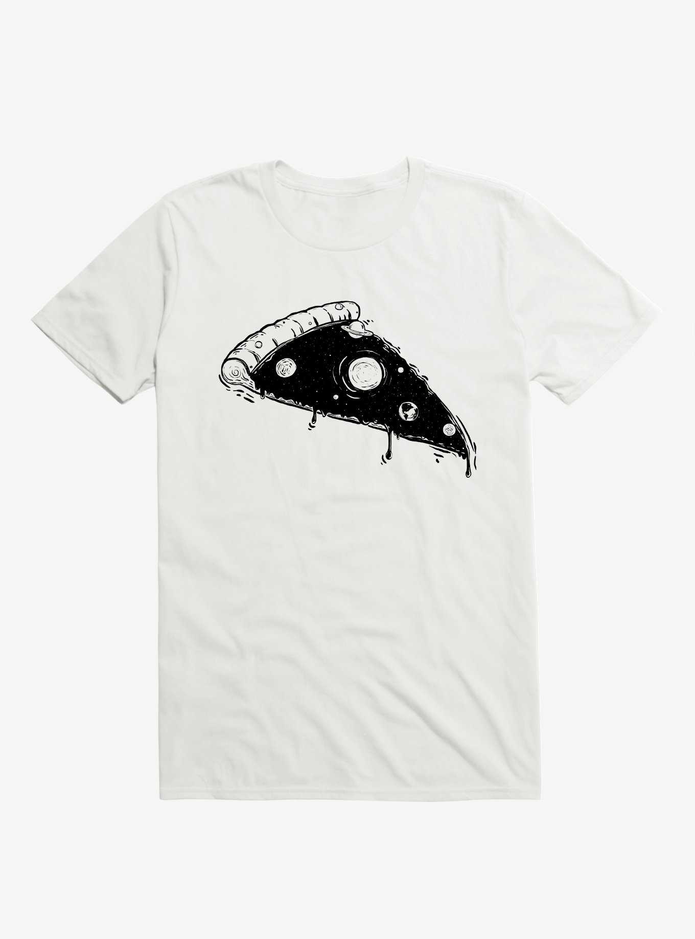 Pizza Space White T-Shirt, , hi-res