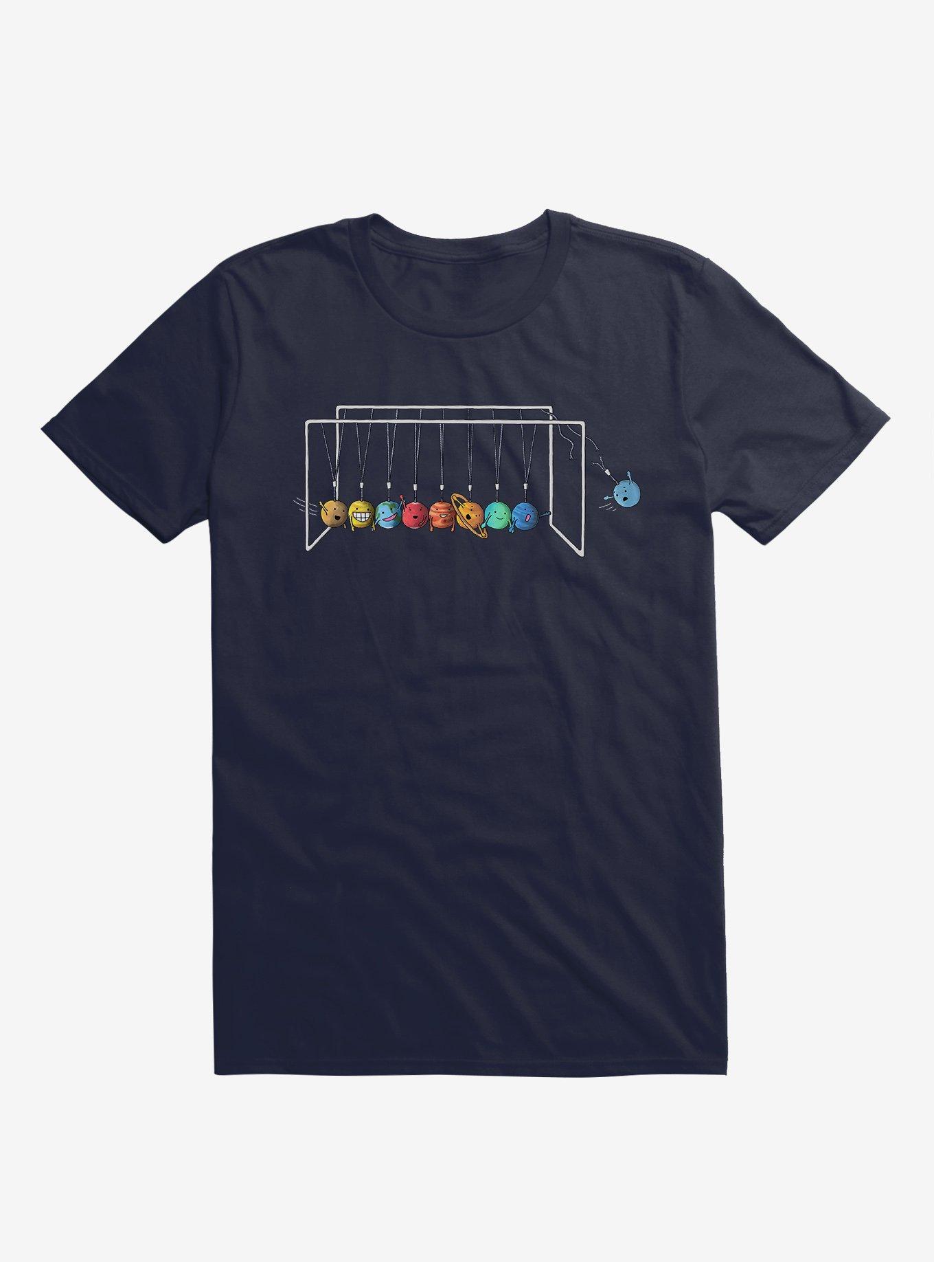 Planet System Navy Blue T-Shirt, NAVY, hi-res
