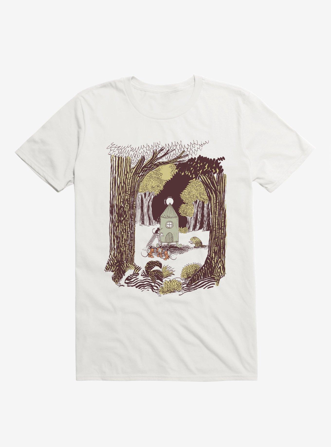 In The Clearing Mouse Astronaut White T-Shirt, WHITE, hi-res