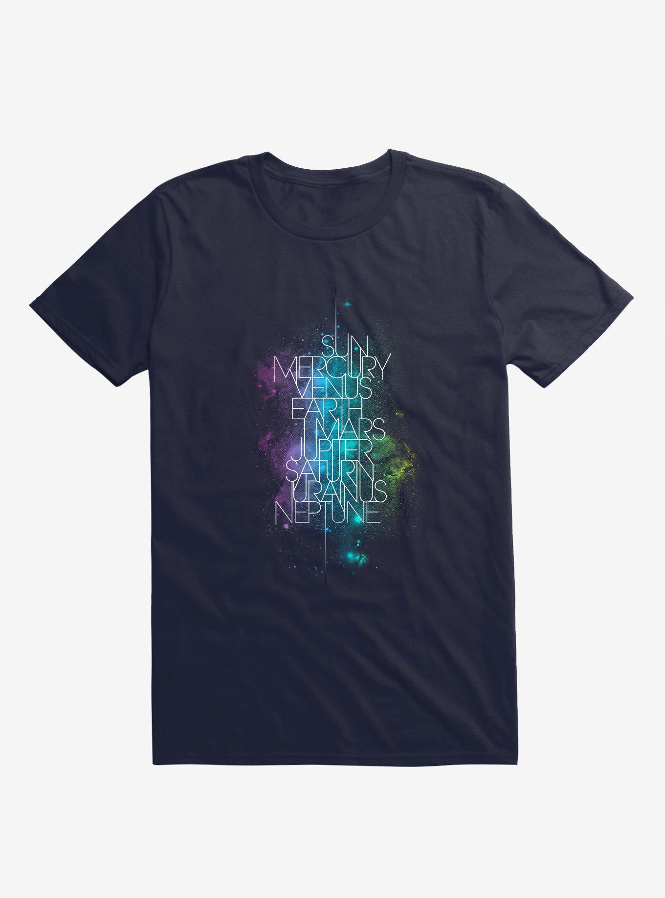 Solar System Planets Navy Blue T-Shirt, NAVY, hi-res