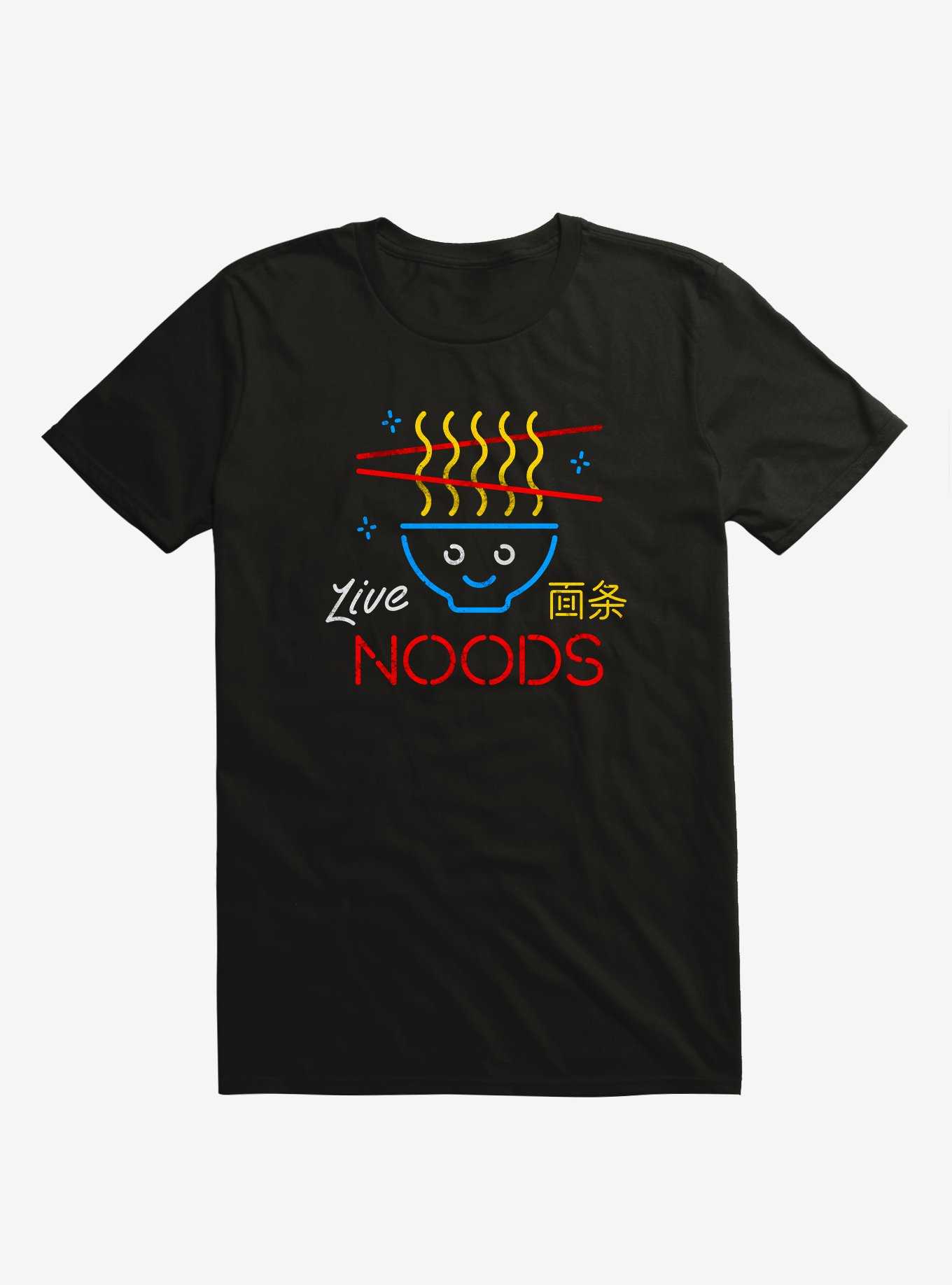 Live Noods Noodle Black T-Shirt, , hi-res