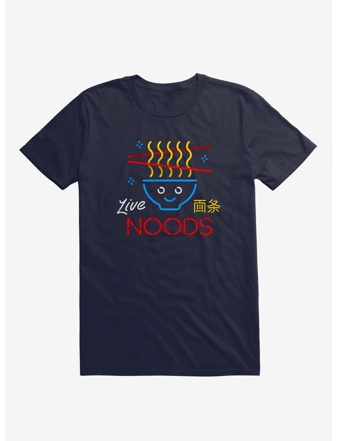 Live Noods Noodle Navy Blue T-Shirt, NAVY, hi-res