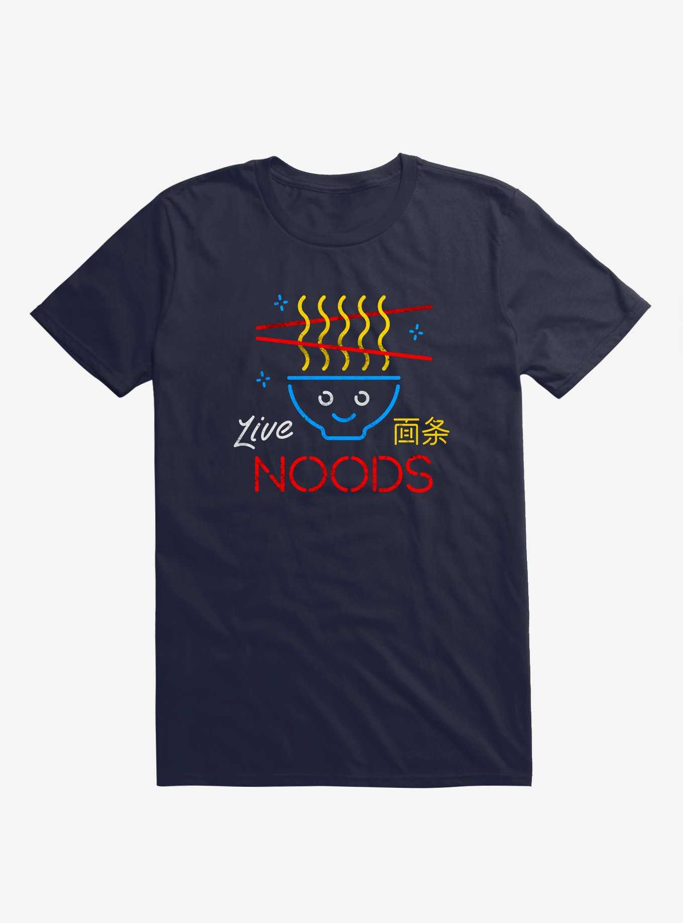 Live Noods Noodle Navy Blue T-Shirt, , hi-res