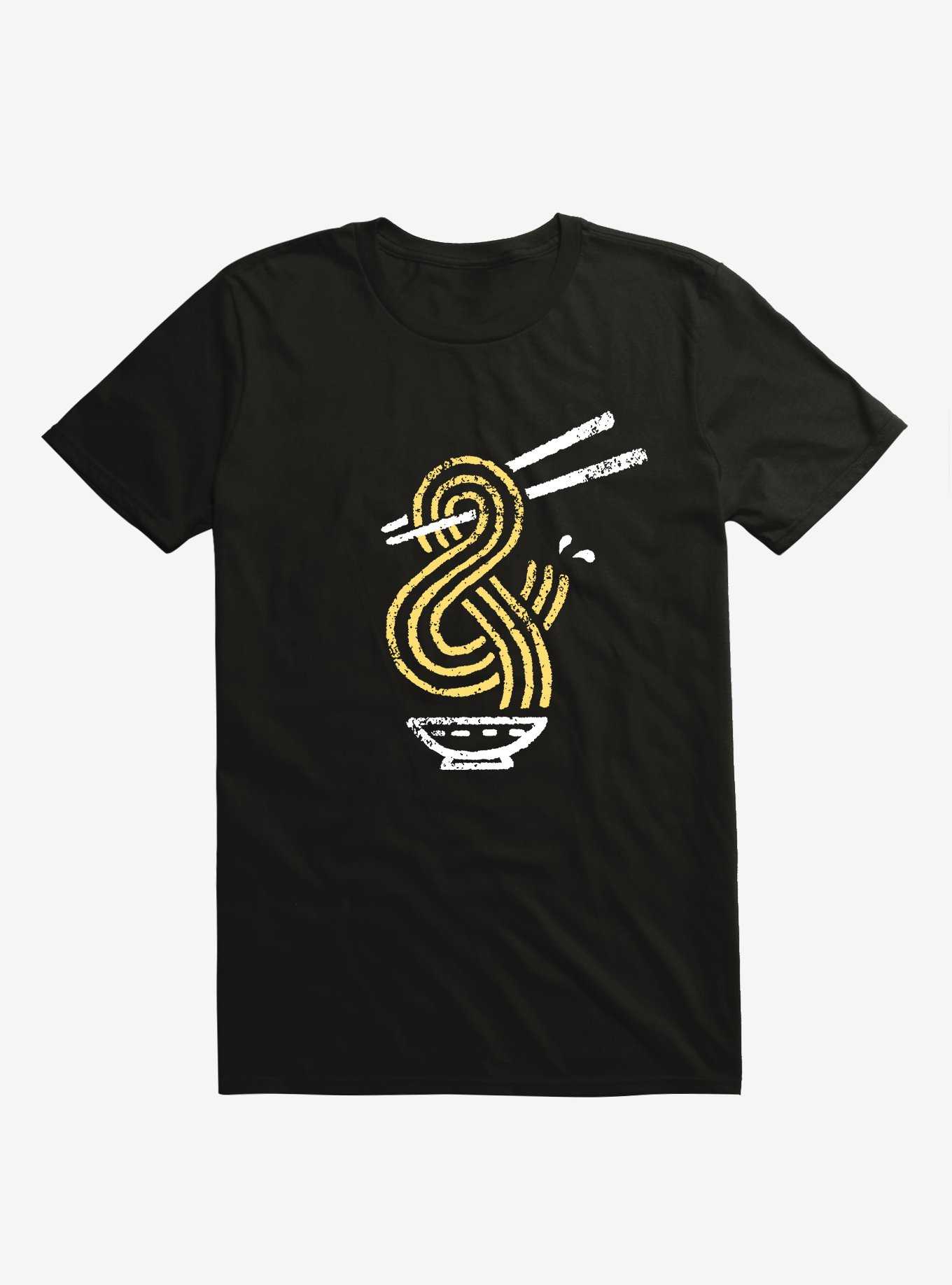Ramen Ampersand Noodles Black T-Shirt, , hi-res