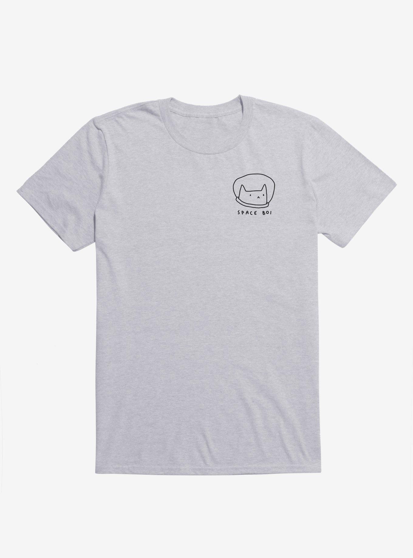 Space Boi Cat Astronaut Sport Grey T-Shirt