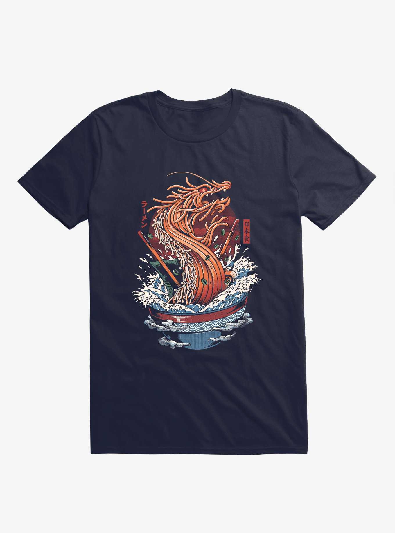 Ramen Dragon Noodles Navy Blue T-Shirt, , hi-res