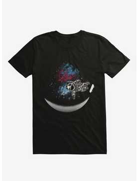 Space Ramp Astronaut Moon Black T-Shirt, , hi-res