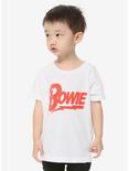 David Bowie Lightning Logo Toddler T-Shirt - BoxLunch Exclusive, RED, hi-res