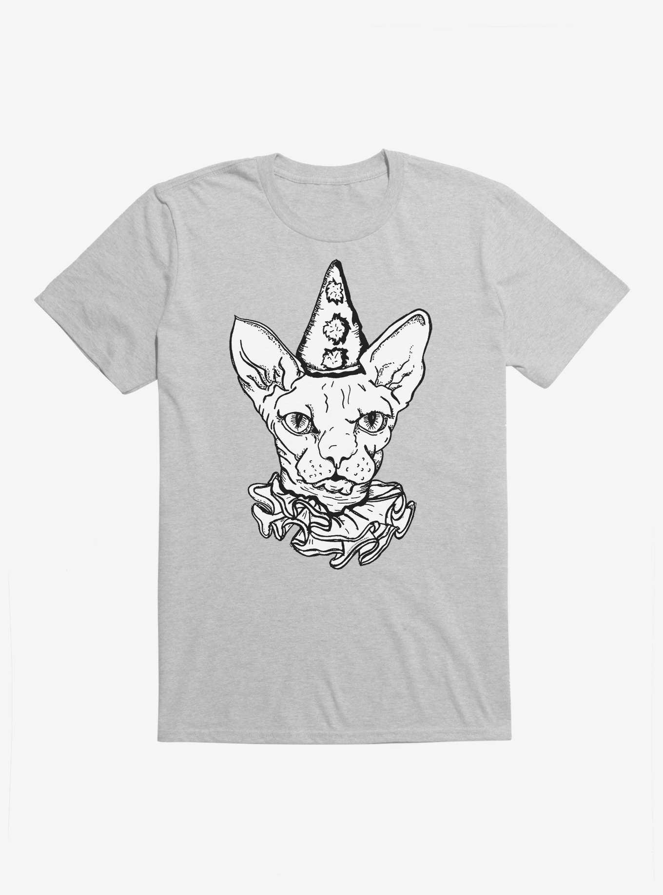 HT Creators: JennMHardingArt Sphynx Clown Cat T-Shirt, , hi-res